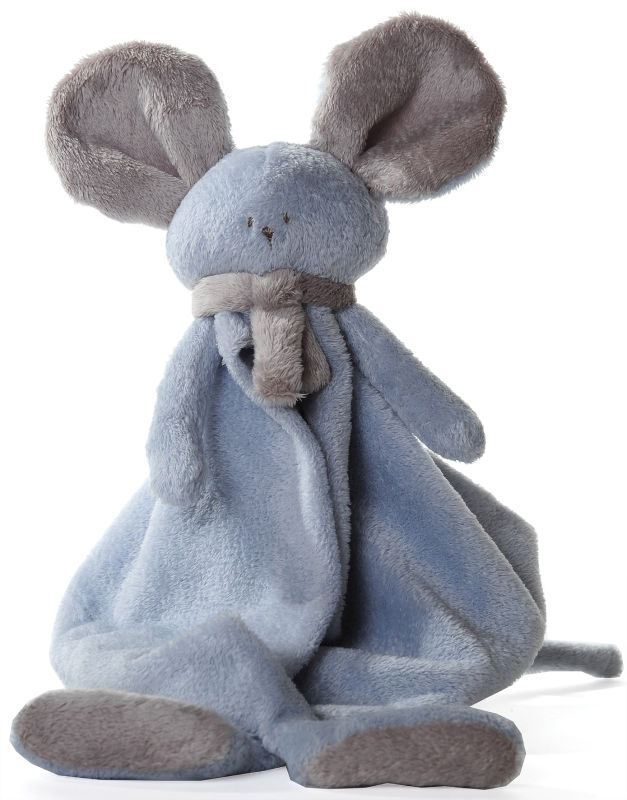  mona baby comforter mouse blue beige 